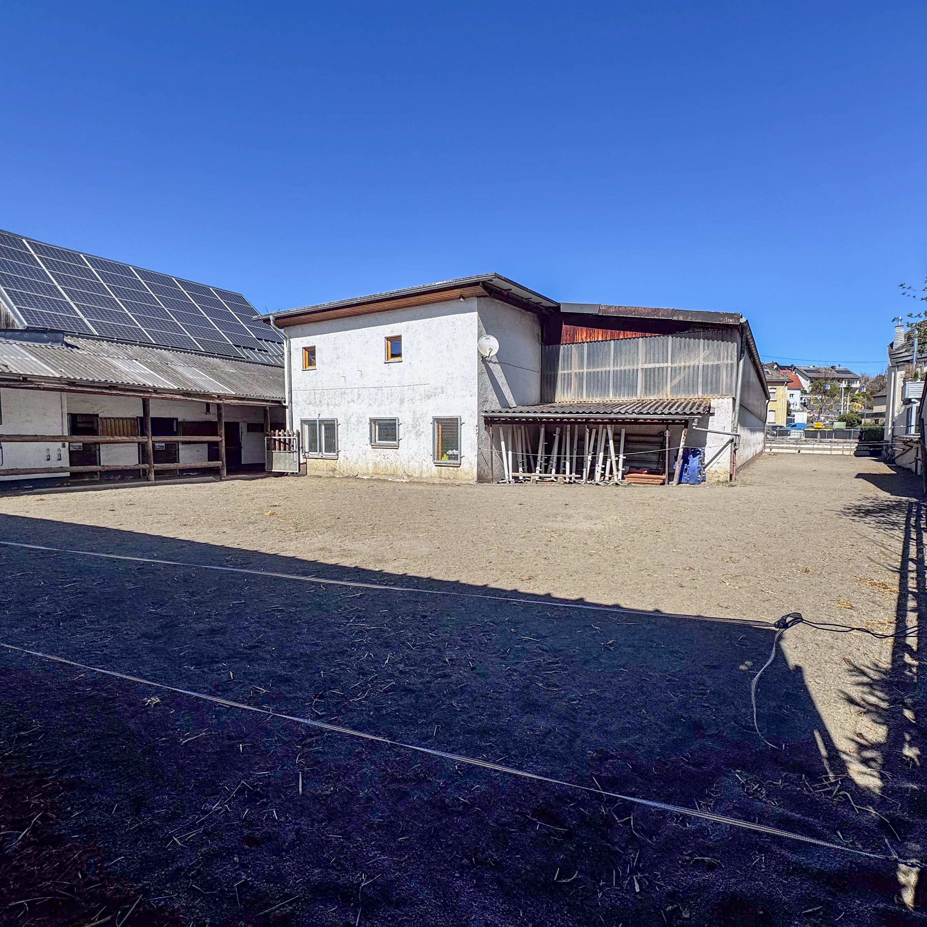 100m² Paddock für Pferdeauslauf